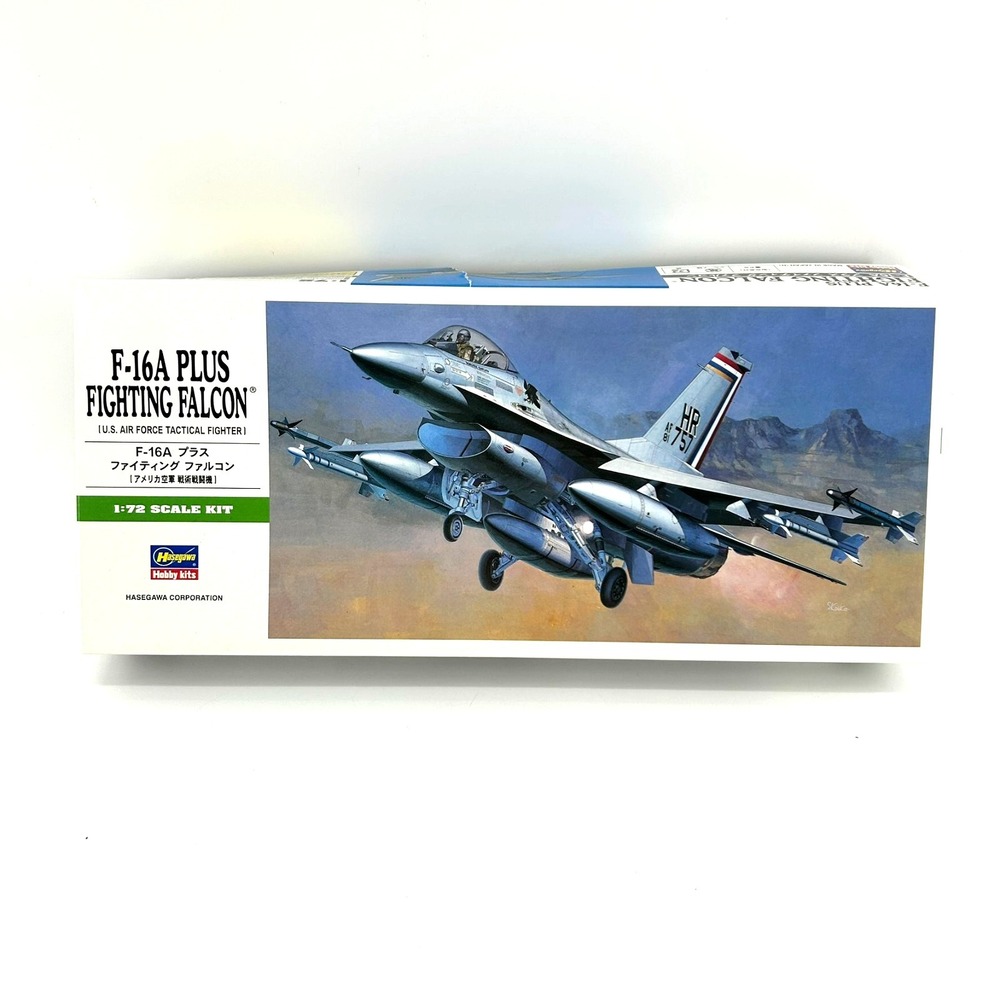 HASEGAWA 1/72 US Air force Tactical Fighter F-16A Plus Fighting Falcon Aircraft